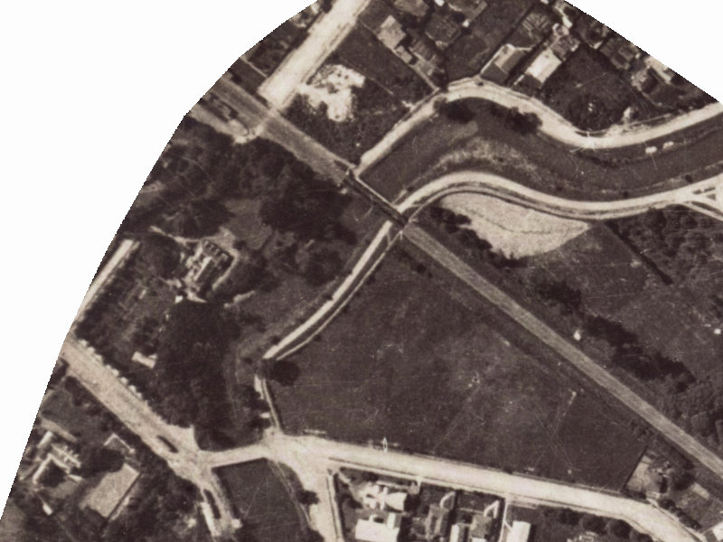 Clarendon Terrace from the air, 1925-1929