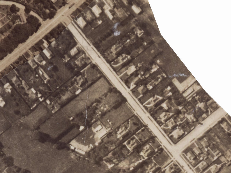 107 Domain Terrace from the air, 1925-1929