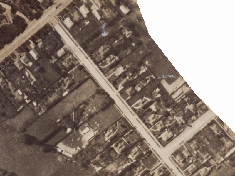102 Domain Terrace from the air, 1925-1929