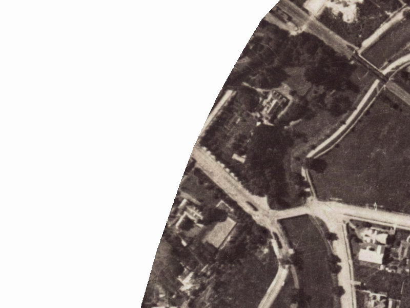 140-142 Opawa Road from the air, 1925-1929
