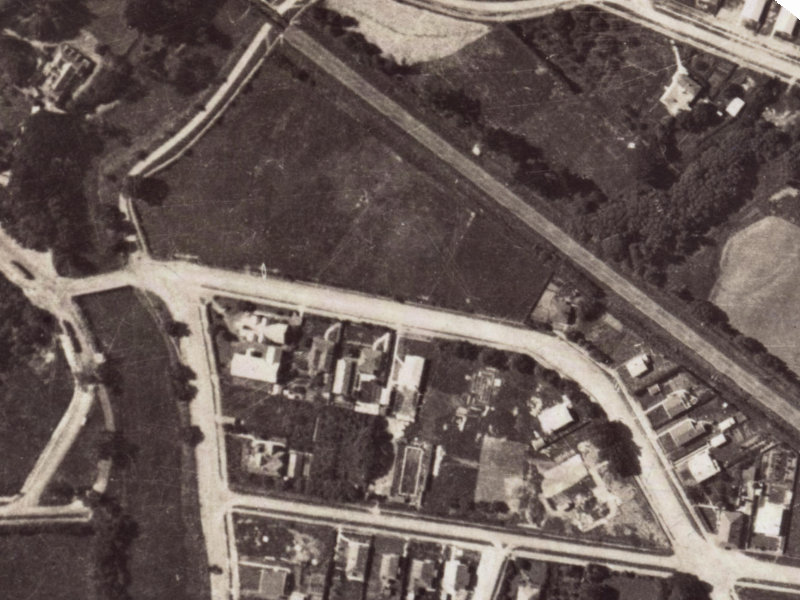 162 Opawa Road from the air, 1925-1929