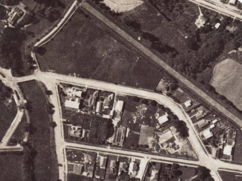 164 Opawa Road from the air, 1925-1929