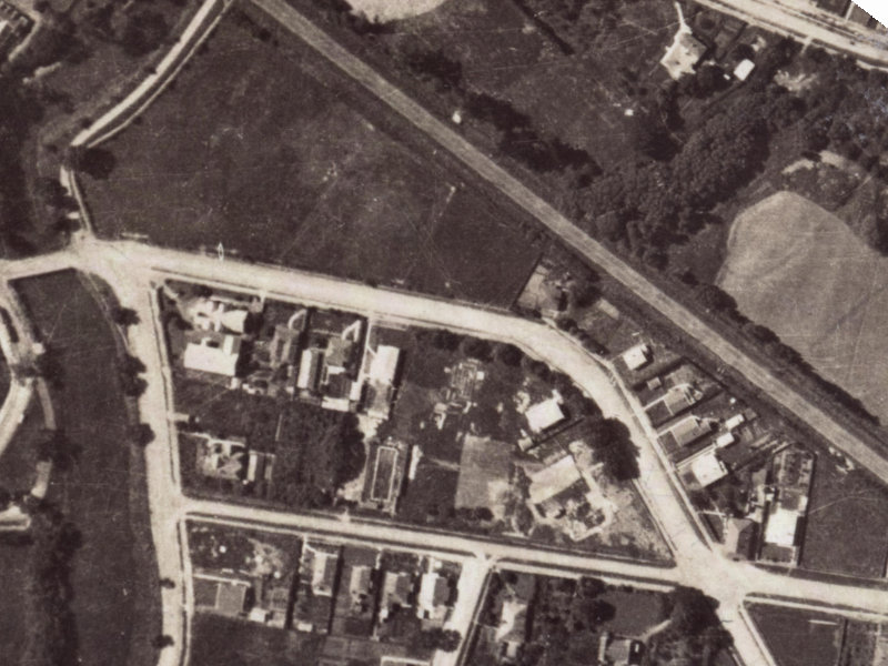 166 Opawa Road from the air, 1925-1929