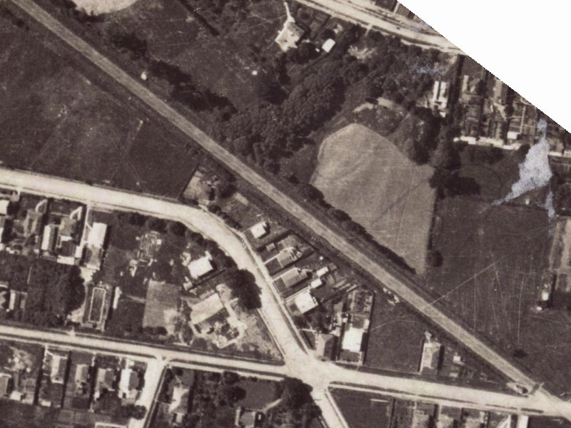 185 Opawa Road from the air, 1925-1929