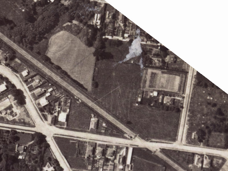 14 Adams Place from the air, 1925-1929