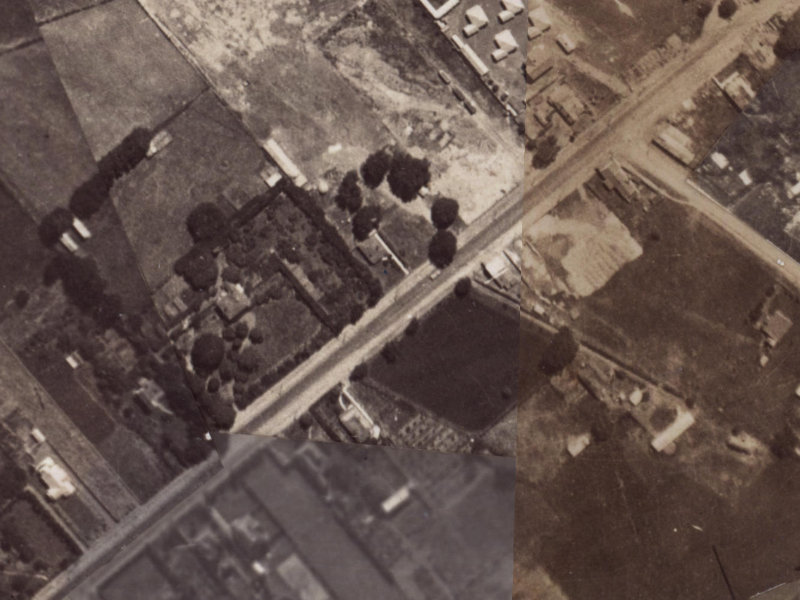 37-45 Halswell Road from the air, 1925-1929