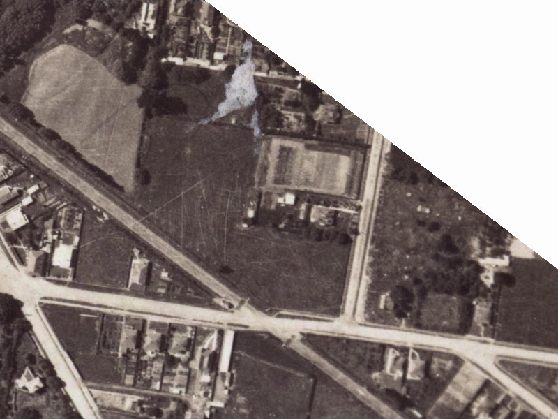 4E Adams Place from the air, 1925-1929