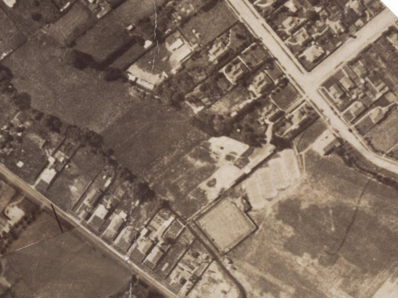 7A Stable Court Lane from the air, 1925-1929