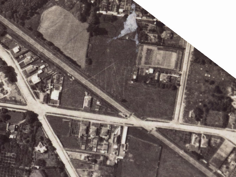 11 Adams Place from the air, 1925-1929