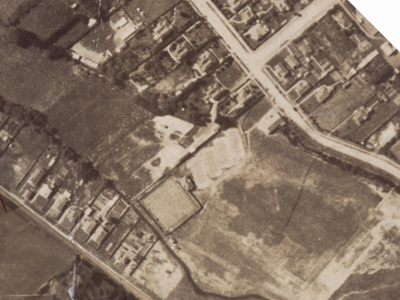Stable Court Lane from the air, 1925-1929