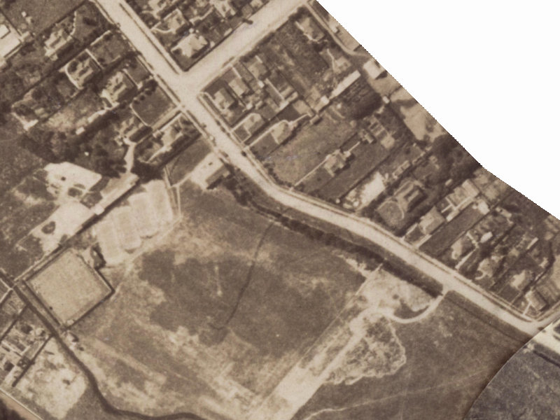 75–77 Domain Terrace from the air, 1925-1929