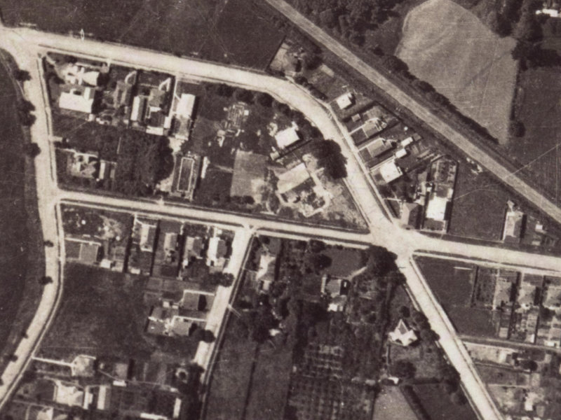 111 Garlands Road from the air, 1925-1929