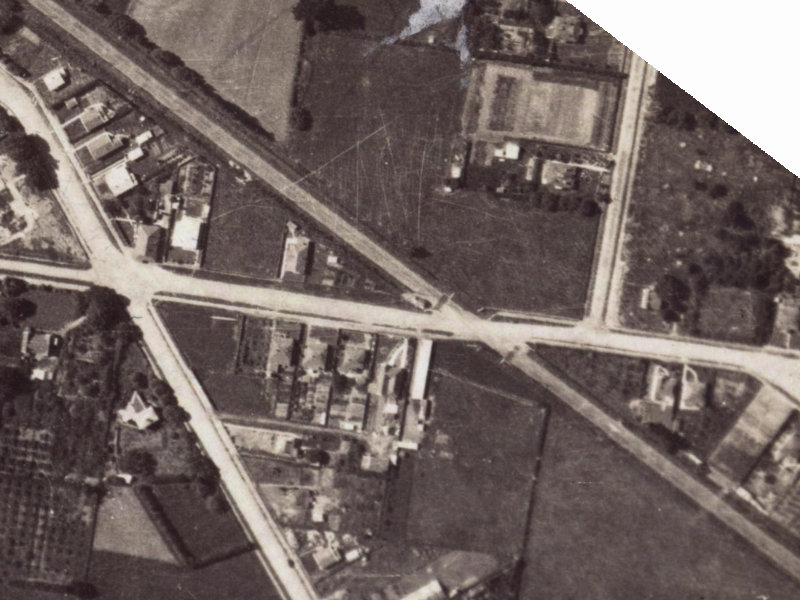 89-91 Garlands Road from the air, 1925-1929