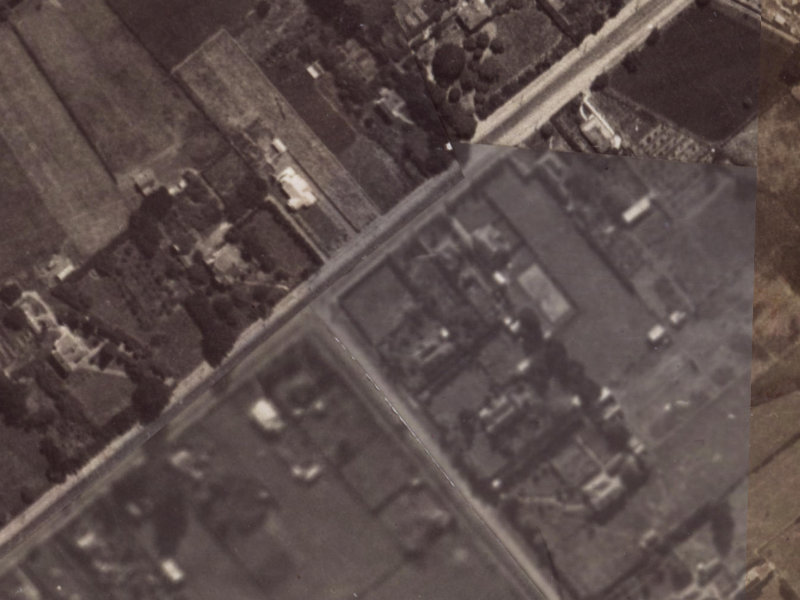 Halswell Road from the air, 1925-1929