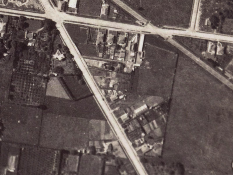 201 Opawa Road from the air, 1925-1929
