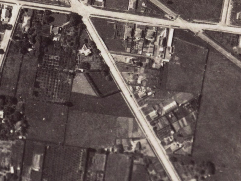 216 Opawa Road from the air, 1925-1929