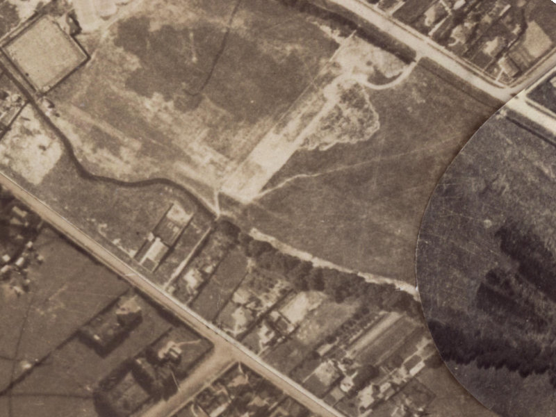 Hoon Hay Road from the air, 1925-1929