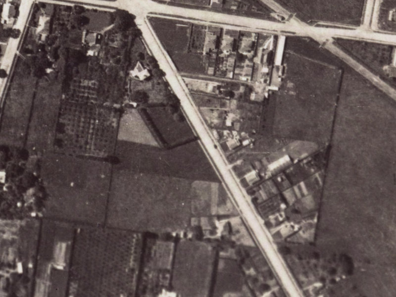 220 Opawa Road from the air, 1925-1929