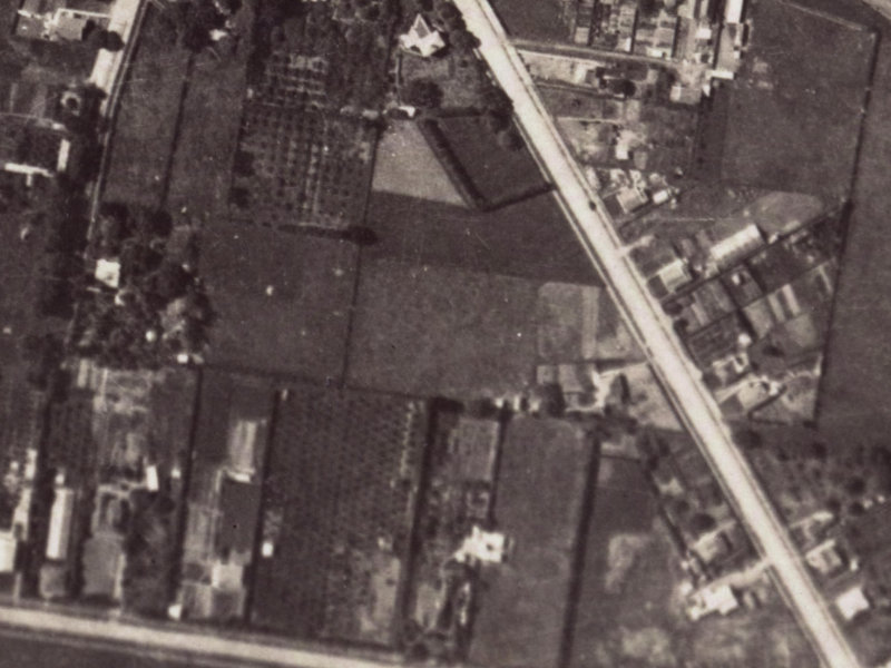 228A Opawa Road from the air, 1925-1929