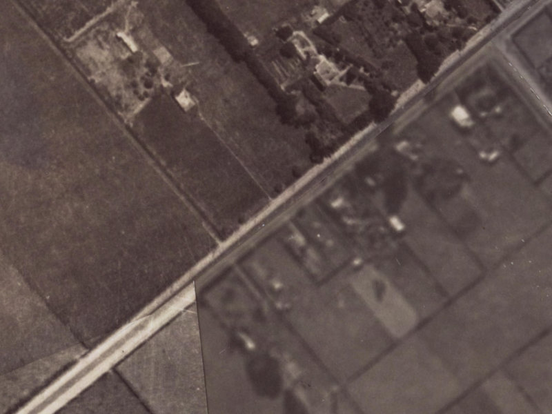 Halswell Road from the air, 1925-1929