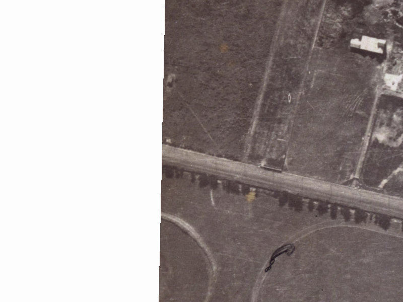 1017-1025 Ferry Road from the air, 1925-1929