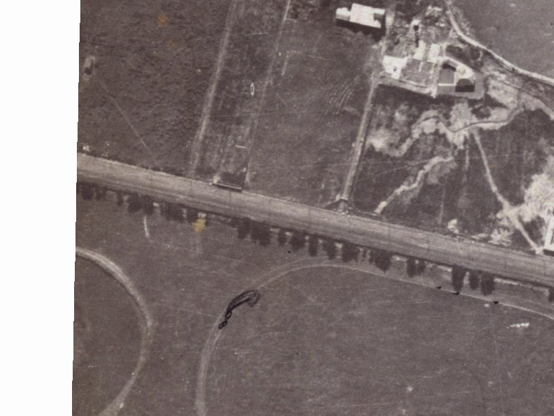 1027 Ferry Road from the air, 1925-1929