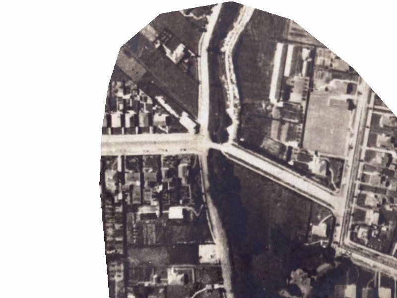 251–267 Eastern Terrace from the air, 1925-1929