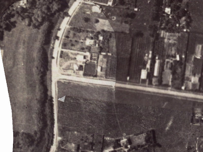 11 Grange Street from the air, 1925-1929