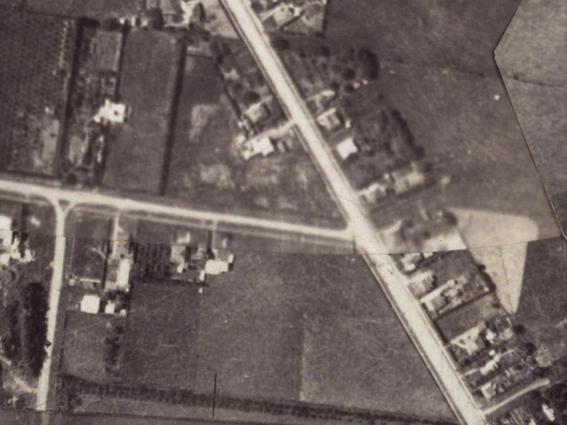 254A Opawa Road from the air, 1925-1929
