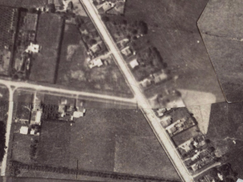 254 Opawa Road from the air, 1925-1929