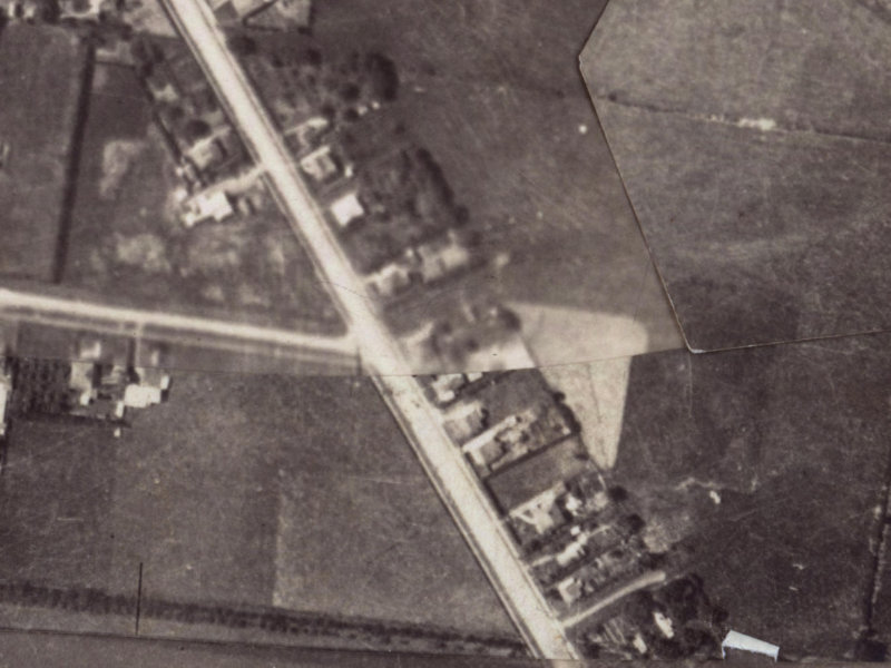 239A Opawa Road from the air, 1925-1929