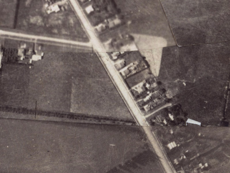 276A Opawa Road from the air, 1925-1929