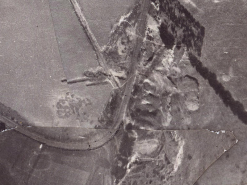 118–132 McCormacks Bay Road from the air, 1925-1929