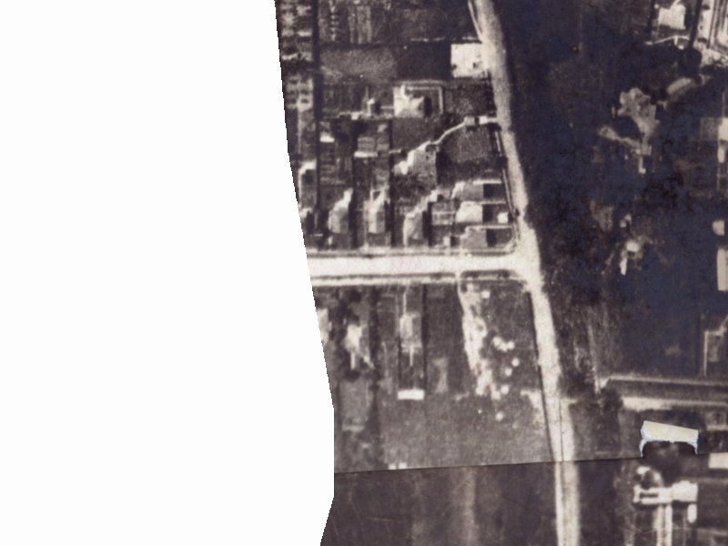150 Fisher Avenue from the air, 1925-1929