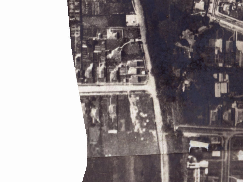 154 Fisher Avenue from the air, 1925-1929