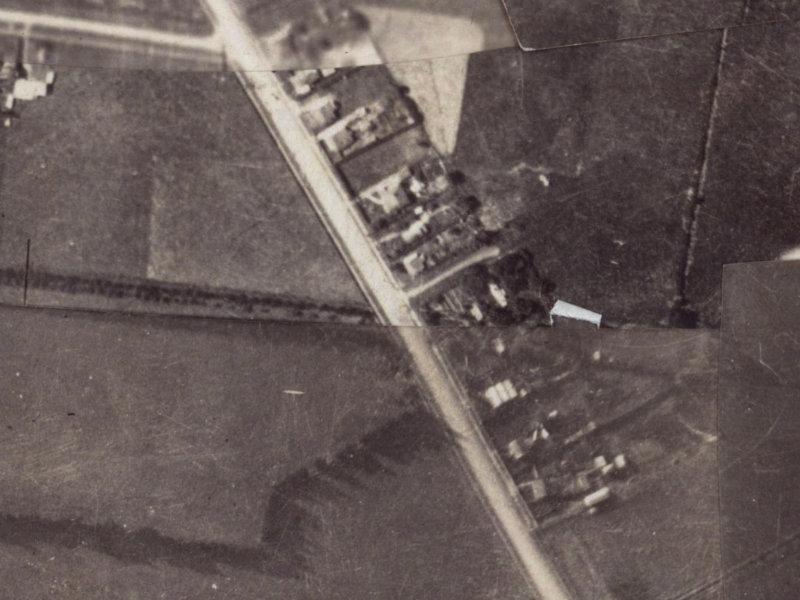 241–253 Opawa Road from the air, 1925-1929