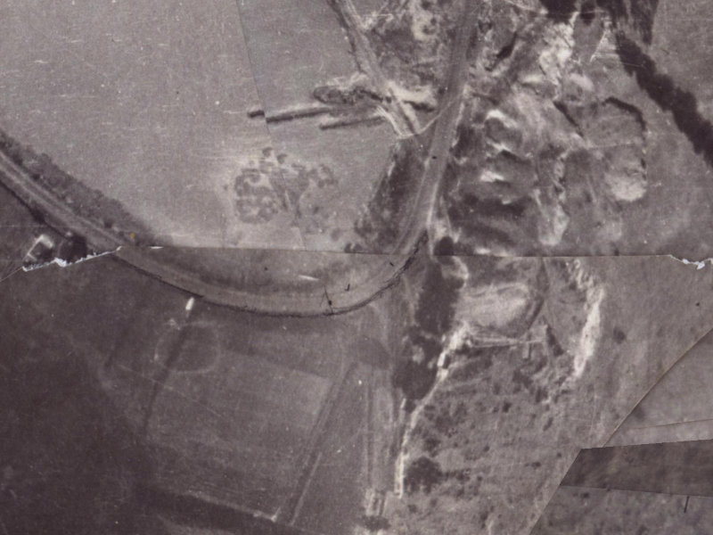 112–116 McCormacks Bay Road from the air, 1925-1929
