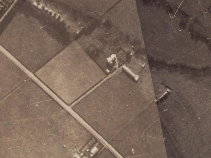 59 McBeath Avenue from the air, 1925-1929