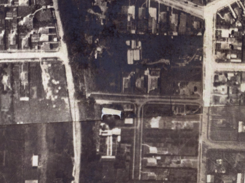 Buxton Terrace from the air, 1925-1929