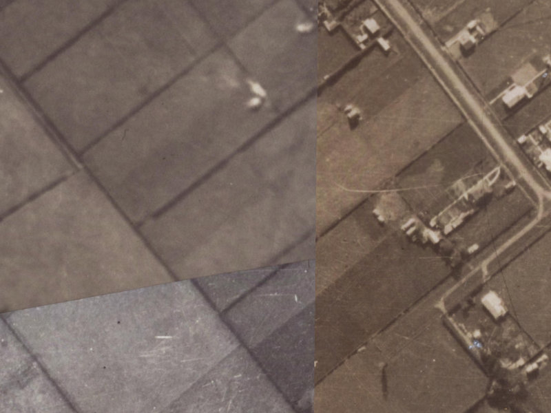 Martell Place from the air, 1925-1929
