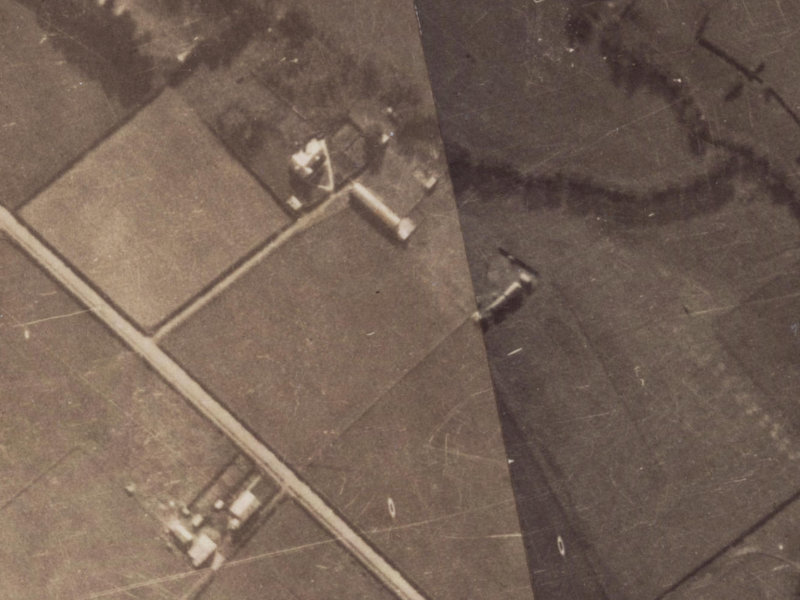 54 McBeath Avenue from the air, 1925-1929