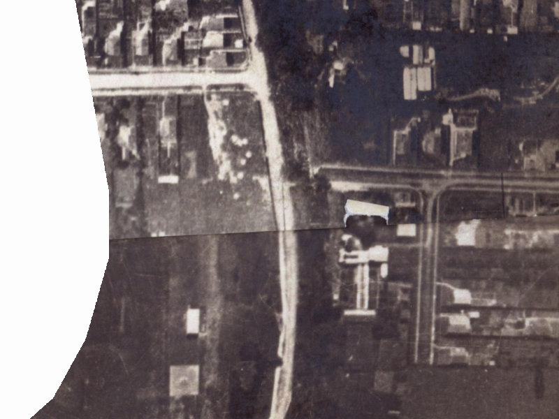 211 Eastern Terrace from the air, 1925-1929