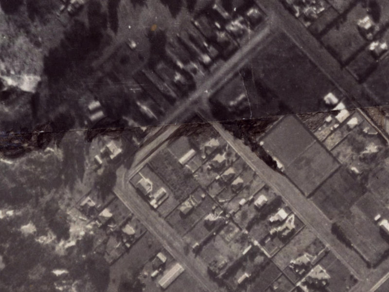 Taupata Street from the air, 1925-1929