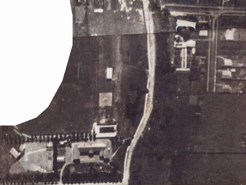 215-217 Eastern Terrace from the air, 1925-1929