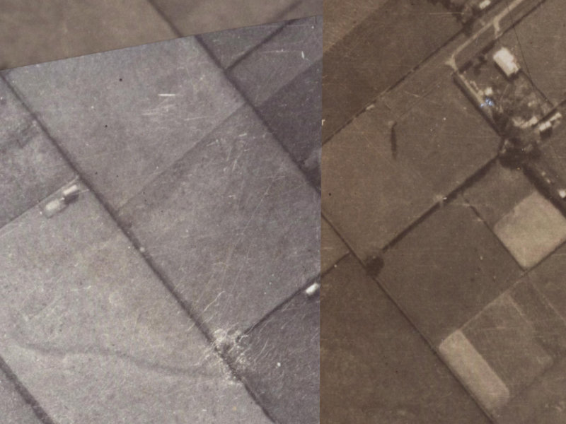 71-73 Mathers Road from the air, 1925-1929