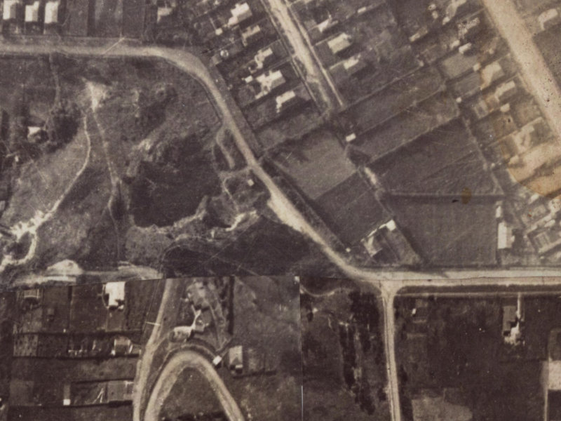 216-220 Centaurus Road from the air, 1925-1929