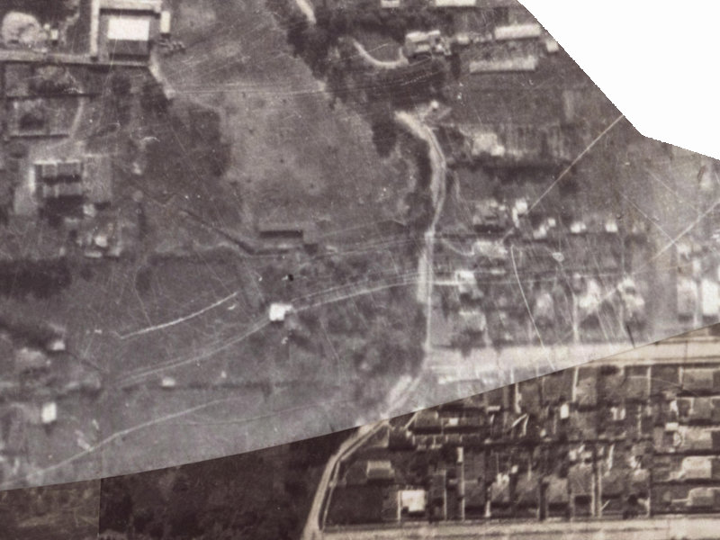 94–98 Hunter Terrace from the air, 1925-1929