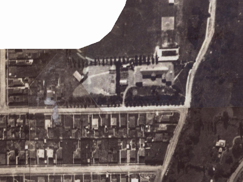 63-65 Sandwich Road from the air, 1925-1929