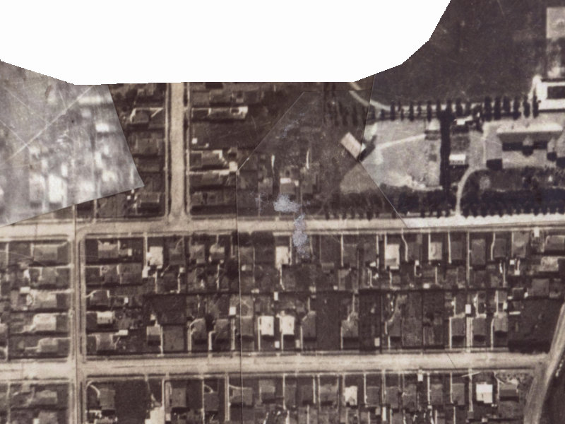 61 Sandwich Road from the air, 1925-1929