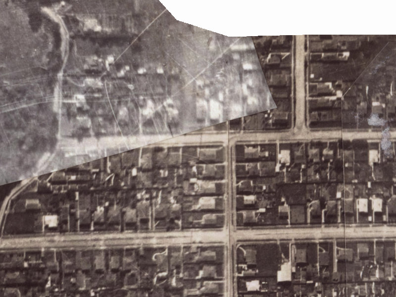 133 Birdwood Avenue from the air, 1925-1929